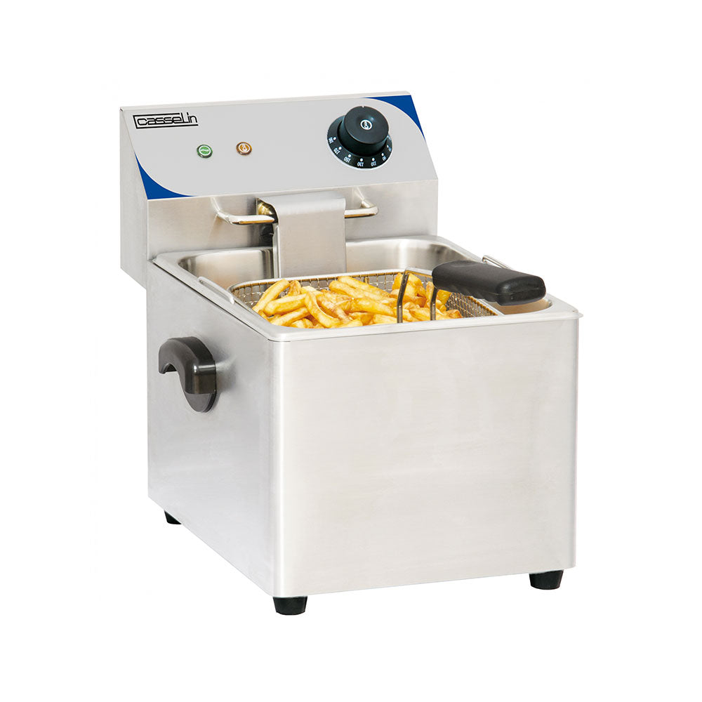 Friteuse 8 L avec vanne de vidange