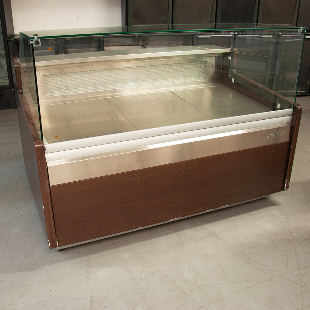 Vitrine horizontale pâtissière L.1525 x l.960 x H.1106 mm - Coreco CVE 9 15 RCB TF